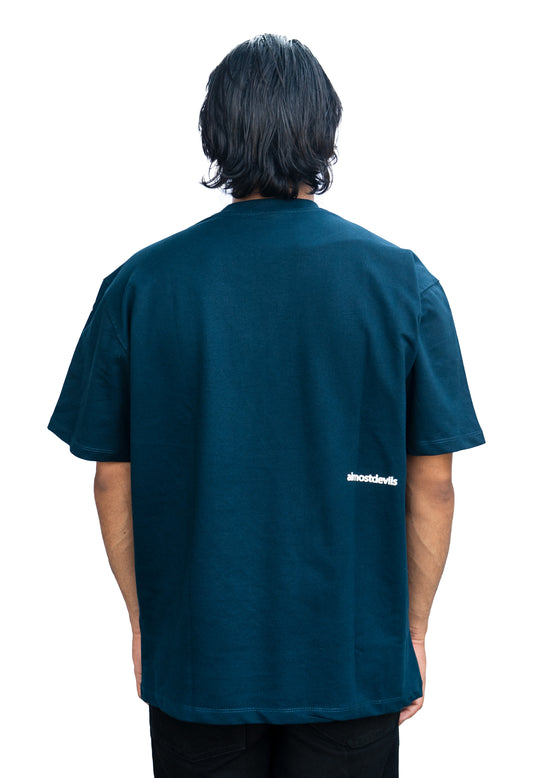 Blank Tee- Navy/White Tshirt