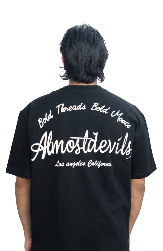 Chainstich - Black/white Tshirt